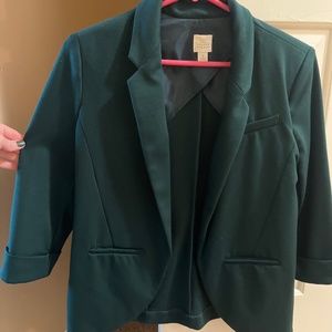 Emerald green blazer